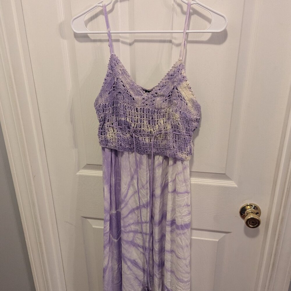 NWT Raviya purple tie dye knit dress - small - Picture 3 of 6